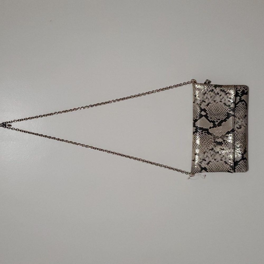 Market and Spruce faux snake skin cross body bag
